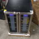 EUHOMY 24 Inch Beverage Refrigerator, 180 Can Built-in Beverage Cooler, Under Counter Beer Fridge with Glass Door for Soda, Water, - For Kitchen, Bar or Office