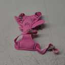 BARKBAY No Pull Dog Harness Large Reflective Dog Harness with Front Clip and Easy Control Handle for Walking Training Running with ID tag Pocket(Pink,M)