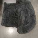 Calming Dog Bed Fluffy Plush Dog Mat for Furniture Protector with Removable Washable Cover for Large Medium Small Dogs and Cats (Small(35x31x5), Dark Grey)