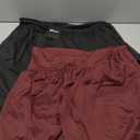 Women's Y2K Bubble Mini Skirt High Waist Pleated Ruffle Hem Puffy Casual Summer Short A-Line Skirt Streetwear Size XL, Black and Burgundy