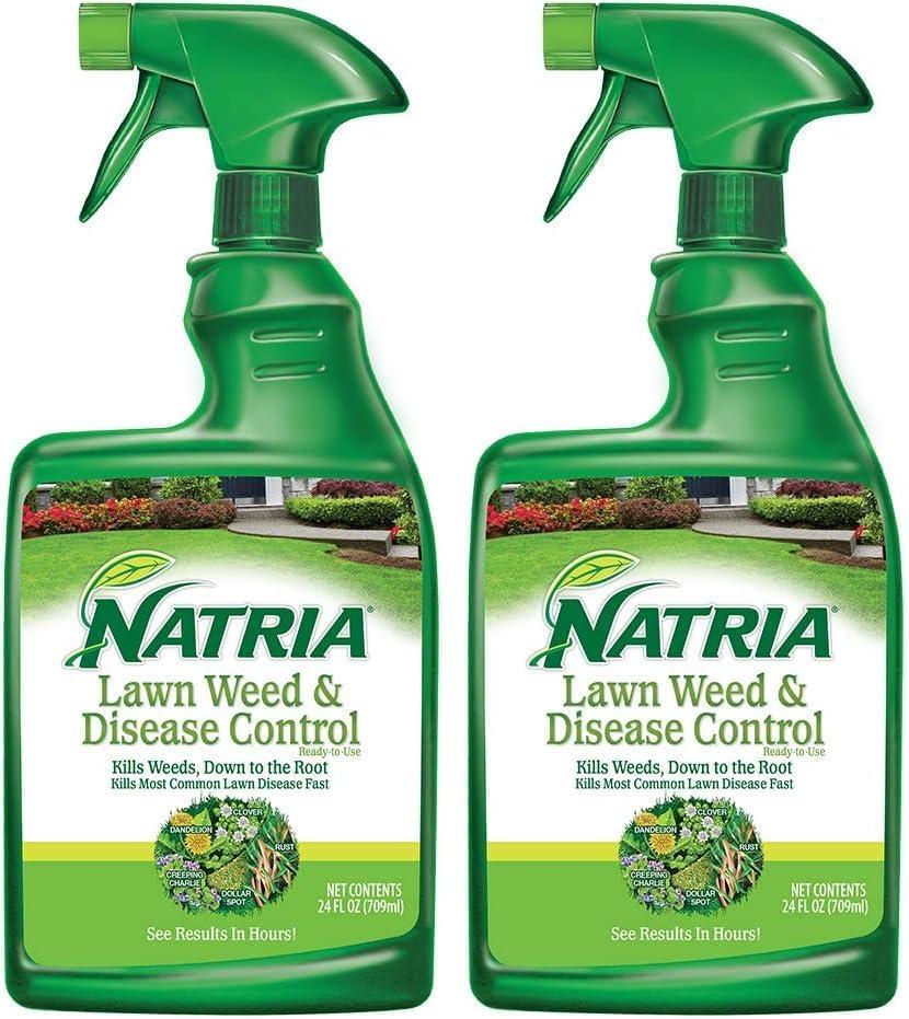 NATRIA Lawn Weed and Disease Control, Ready-to-Use, 24 oz, 1,875 SQ FT 4 Pack