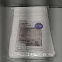 MIULEE Solid Color Sheer Curtains 84 Inches Long 2 Panels Set - Elegant Lightweight Grommet Light Filtering Window Voile Panels/Drapes/Treatment for Bedroom Living Room 54×92  Inch, White