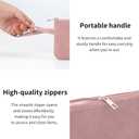 RIGHT AWAY Makeup Bag Travel Cosmetic Bag,Portable Make up Organizer With Handle,Small purse pouches Cell Phone Purse with Compartments for Women GirlsPink