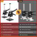 JANNIRESS Labor Saving Arm Jack Handle 2 Pack,6.7 in Lift Height Construction, Multifunctional Furniture Jack for Installing Cabinets and Wall Tile Height Adjuster Handheld Lifter Tool, Load 300LBS