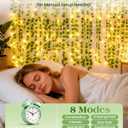 KASZOO 84Ft 12 Pack Artificial Ivy Garland Fake Plants, Vine Hanging Garland with CE Certified 80 LED String Light, Hanging for Home Bedroom Garden Party Wedding Wall Room Decor, Green