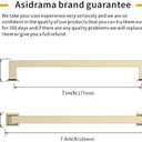 Asidrama 10 Pack 7 Inch(177mm) Brushed Brass Kitchen Cabinet Handles, Gold Cabinet Pulls Kitchen Cabinet Hardware Cupboard Handles Drawer Pulls