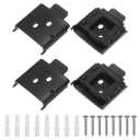 2 Pcs Metal Mounting Brackets Roller Blind Buckles, Shade Hardware and Window Blin for Vertical and Roller Shades, Universal Mounting Brackets for Blinds with 4 Screws and 4 Plastic Anchors