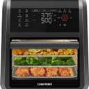 Chefman 12-Quart 5-in-1 Air Fryer Oven with Digital Timer, Touchscreen, and 12 Presets - Family Size Countertop Convection Oven, Dishwasher-Safe Parts, 12 Qt