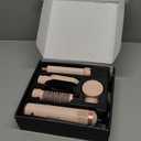 5 in 1 Hair Styler Curler & Air Dryer Brush, Low-Speed Negative Ionic Air Styler Drying, Multi Hair Styler, Professional Blow Dryer Brush for Curling Volumizing Straightening Styling (Pink)