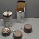 Dandat 3 Pcs Portable Insulated Lunch Container Set for Adult, Stackable Stainless Steel Bento Box for Hot Food with Insulated Lunch Bag Unisex 3 Separate Thermal Food Container(Khaki)