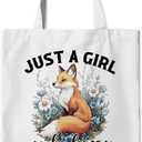 Animal Aesthetic Tote Bags Gifts for Women Who Love Animals, Funny Cute Reusable Canvas Tote Bag for Shopping Camping