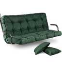 Yehotty Outdoor Swing Cushions Waterproof, Thicken Porch Swing Cushion Replacement, 70 Inch Bench Seat Cushions for Garden Furniture Pad (Green, 40X70 inch)