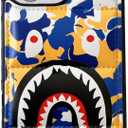 Hoolcase for Iphone 11 Soft Case 6.1 Inch for Half Yellow Shark Face/Shark Teeth Fans Girls kids Boys, Cartoon Cute Fun Funny Shockproof TPU Protective Non-Slip Cover for Iphone (CYX-YELLOE)
