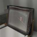 TETOTE 22 x 30 Walnut Wood Mirror for Bathroom Wall/Bedroom/Living Room/Entryway Farmhouse Rustic Bathroom Vanity Mirror for Wall Waterproof (Horizontal/Vertical Mounted)