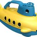 Green Toys Submarine - BPA, Phthalate Free Blue Watercraft with Spinning Rear Propeller Made from Recycled Materials. Safe Toys for Toddlers