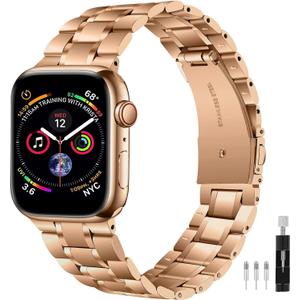 JOYOZY Compatible Apple Watch Band 49mm 45mm 44mm 42mm 41mm 40mm 38mm, Upgraded solid stainless steel Metal Watch band for iWatch Series Ultra SE 8 7 6 5 4 3 2 1 for men women