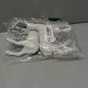 Reindeer Christmas Decoration - 8.5" H White Standing Deer Figurines for Indoor Holiday Decor