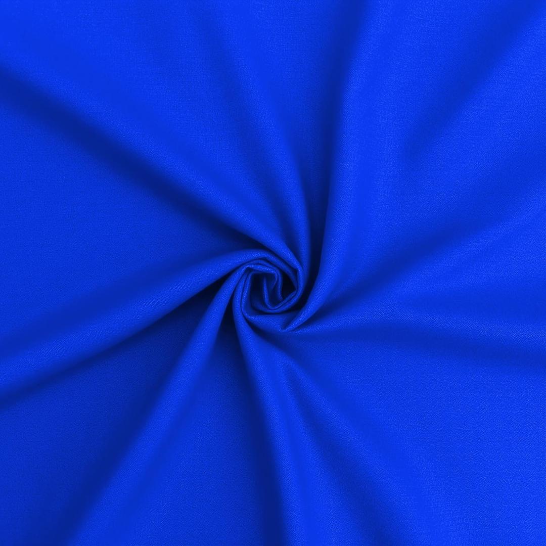 Barcelonetta | 100% Cotton Flannel Fabric | Super Soft | 180GSM, Medium Weight | Solid | Arts & Crafts | for Sewing (Royal Blue, 1 Yard)