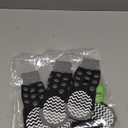 EXPAWLORER 6Pcs Anti Slip Dog Socks to Prevent Licking Paws, Dog Shoes for Hot Pavement, Double Sides Dog Boots & Paw Protectors Booties for Hardwood Floors with Grip Senior Dogs (Grey, Medium)