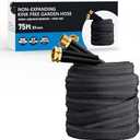 Haeteir 2025 Upgraded 75FT Non-Expanding Garden Hose, Lightweight, Flexible Ultra-Light Water Hose, Burst-Resistant, Lead-Free, Anti-Kink, High-Pressure