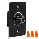 VIPMOON 12V PWM Dimmer Switch, 12V LED Dimmer Switch All-Aluminum Panel, Low Voltage 5A 60W RV Dimmer, for Puck Light, Awning Light, Led Strip Light, Camper Light, Camper Van Travel Trailer
