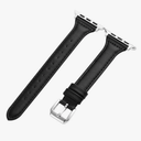 Watchbands Genuine Leather Watch Band 38/40/41mm Black Strap (Flat Interface)