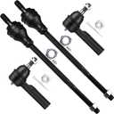 SCITOO 4pcs Front Suspension Kit Inner Outer Tie Rod End Fit 2003-2019 For Chevy Express 2500 Express 3500 For GMC Savana 2500 Savana 3500