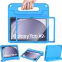 AVAWO Shockproof Kids Case for Samsung Galaxy Tab A9+ Plus 11 inch with Built-in Screen Protector, Blue