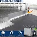 42" x 11.5" Hinged Trailer Door Slider Plate Floor Gap Cover Ramp