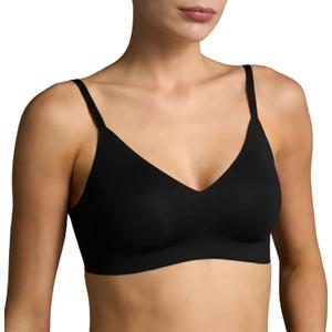 EBY Relief Bra Bras for Women, Seamless and Wireless with Adjustable Straps - Black, Medium Plus
