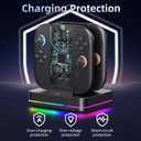 Switch 2 Joy-Con Charging Dock and Nintendo 2 Grip, 2-in-1 Charging Stand for Switch 2 2025, Black