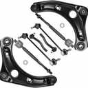 8PCS Front Lower Control Arms Suspension Kits Fits for Nissan Versa 2013-2019, 2012Versa (1.6 S, 1.6 SL, 1.6 SV)2012, Versa Note 2014-2019, Micra 2015-2019