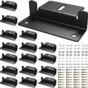 16 PCS Solar Panel Mounting Z Brackets,Lightweight Aluminum Solar Panel Mounting Brackets for RVs, Trailers, Boats, Vans, Campers