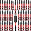 51 Pieces T10 Impact Tough Magnetic Screwdriver Bit Set, 2 In. #10 Torx Head Power Bit Set, S2 Alloy Steel T10 Star Bit with 1Pcs Impact Bit Holder