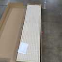 6 Panel Folding Room Divider Screen, Bamboo, for Separation, Beige, 67" H x 92.1" W