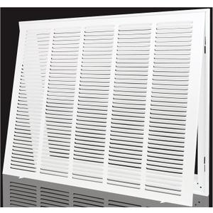 Return Air Grille, Air Return Vent Cover Grill for Ceiling and Wall, Steel HVAC A/C Vent Cover Grill Fits Duct Opening 25"W x 20"H,Holds 1" Thick AC Filter