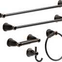 Franklin Brass Kinla (1-Pack) 24" Towel Rack for Bathroom, Oil Rubbed Bronze Towel Bar for Bathroom Wall Towel Holder Rod Wall Mounted Bathroom Accessories KIN24-OB1 (24 inch)