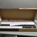 Universal Swivel TV Stand/Base Table Top Stand 40 to 86 inch TVs 110 Degree Swivel, 5 Level Height Adjustable, Heavy Duty Tempered Glass Base, Holds up 132lbs Screens, HT04B-003