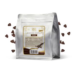 ChocZero Dark Chocolate Chips - Sugar Free, Low Carb, Keto Friendly, Gluten Free - 20 Ounce Bulk Bag for Baking Keto Diet Cookies and Dessert