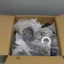 JOSTZHXIN Rolling Stool with Back,Home Office Swivel Chair Height Adjustable, Salon SPA Work Chair Shop Stool (Style 3)