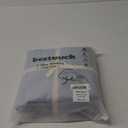 BESTOUCH Duvet Cover Set 100% Washed Cotton Linen Feel Super Soft Comfortable Chic Lightweight 3 PCs Home Bedding Set Cornflower Blue Queen (Queen (90" x 90"))