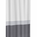 Maytex Mills InstaCurtain Colorblock Stripe Shower Curtain - Gray