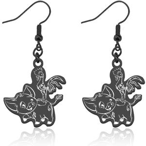 FAADBUK Cartoon Movie Inspired Earring Hei & Pua Earring Hei & Pua Fandom Gift Movie Lover