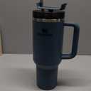 STANLEY Quencher H2.0 Tumbler with Handle and Straw 40 oz | Flowstate 3-Position Lid | Cup Holder Compatible for Travel | Insulated Stainless Steel Cup | BPA-Free | Blue Spruce