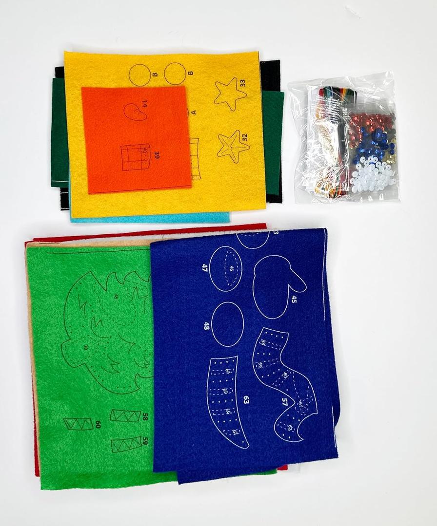 Christmas Stocking Kit, DIY, Sequins, Beads, Embellishments. All Components Included to Make The Christmas Stocking kit  13 pcs