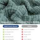 EMME Cotton Muslin Blanket King Size - Soft, Breathable Layering Bedspread Blanket, 108"x90", All Season Gauze, Teal