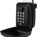 Secure Key Storage Solution - Lock Box Protects Your Keys, Fits Car Windows, Ideal for Ride Share, Turo, GetAround (Black)