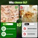 Mushroom Grow Bags, 50 Pack Mushroom Spawn Bags, 5" x 4" x 20", 6 Mil Thick Durable,Tear Resistant, 0.2 Micron Porosity Resistant High Pressure Spawning