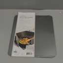 HIC Kitchen 3-Sided Splatter Guard, Non-Stick Carbon Steel, Heat Safe, Folds Flat For Storage