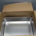 SUS304 Stainless Steel Food Grade 6" Deep Extra Large Cat Litter Box Corrosion Resistant Durable Pan 23.5" x 15.5" x 6"